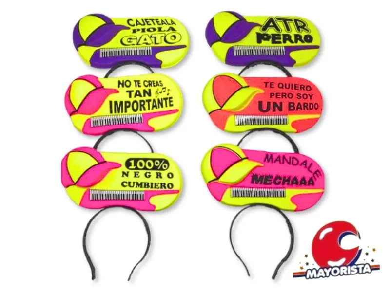 [371836050391] VINCHA PLASTICA CUMBIA (5039) TRIGGER PACK
