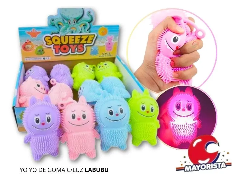 YO YO DE GOMA C/LUZ LABUBU - SOL