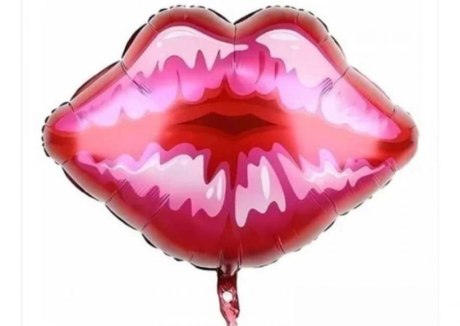 GLOBO MYLAR SILUETA LABIOS KISS ME 53X42 - CHG