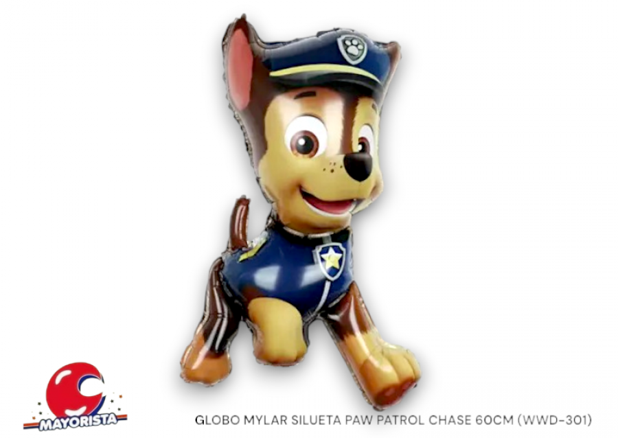 GLOBO MYLAR SILUETA PAW PATROL CHASE 60CM (Y1385-2106) CHG
