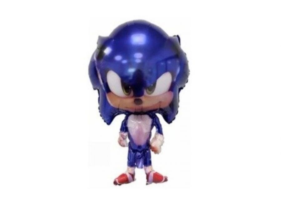 GLOBO MYLAR SILUETA SONIC AZUL 65 CM (A0760) CHG
