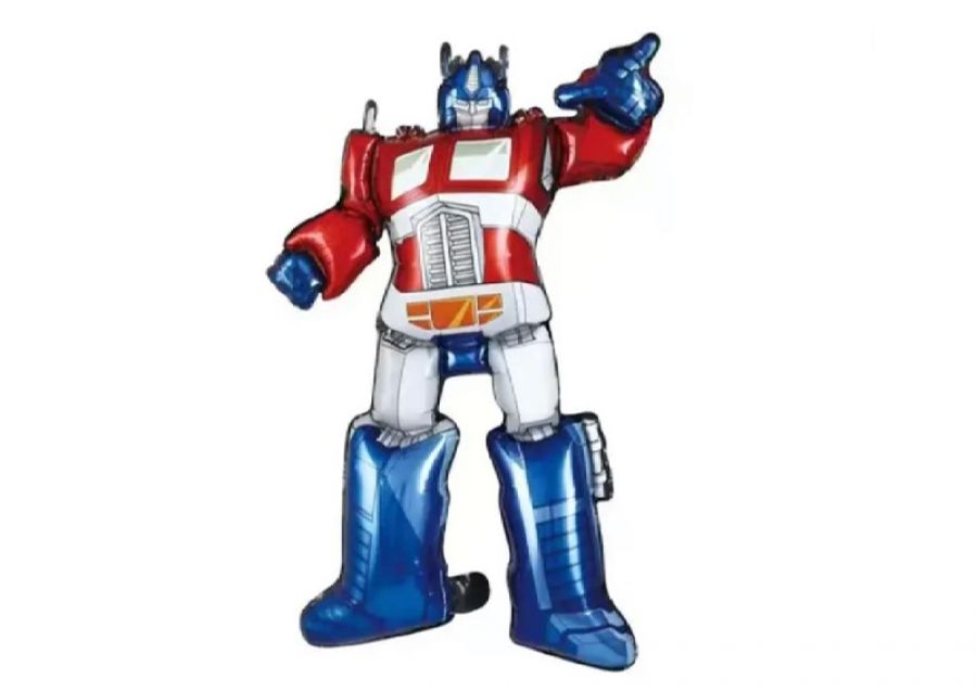 GLOBO MYLAR SILUETA TRANSFORMERS AZUL Y ROJO 70CM (XQYY-TR-005) CHG