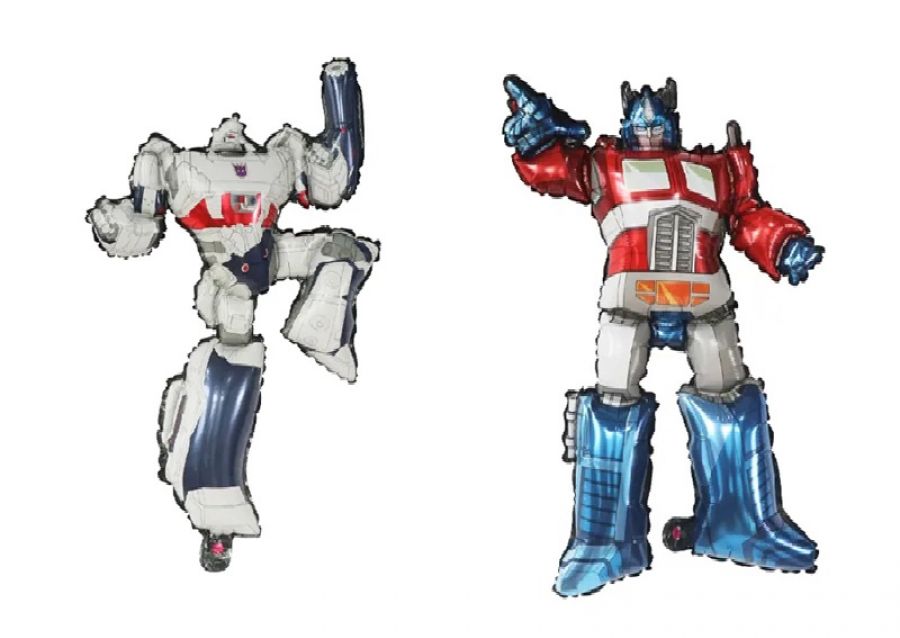 GLOBO MYLAR SILUETA TRANSFORMERS BLANCO 65 CM (TR-012) CHG