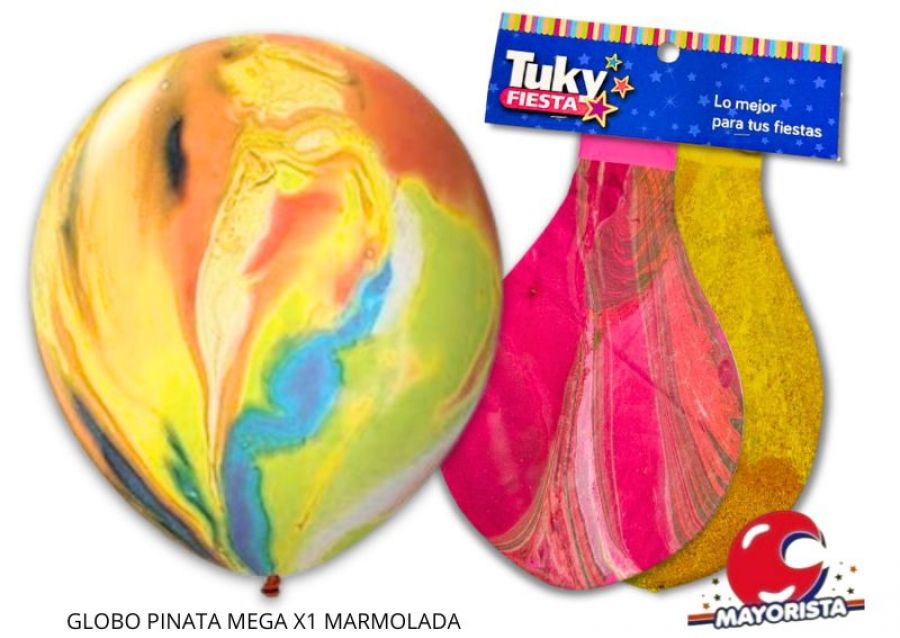 GLOBO PINATA MEGA X1 MARMOLADA - TUKY