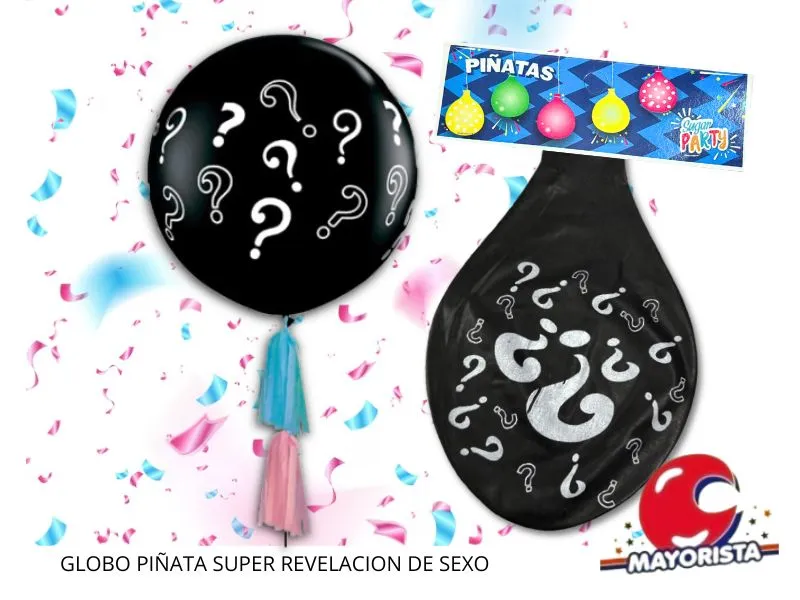 GLOBO PINATA SUPER REVELACION DE SEXO - TUKY