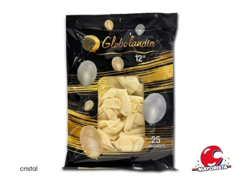 [7798109600322] GLOBOS 10 X 50 LISO STANDARD CRISTAL - GLOBOLANDIA