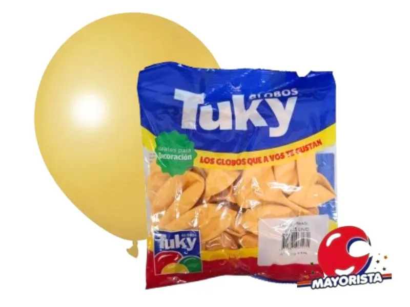 [7790391064271] GLOBOS 9 X 25 PASTEL GIRASOL - TUKY