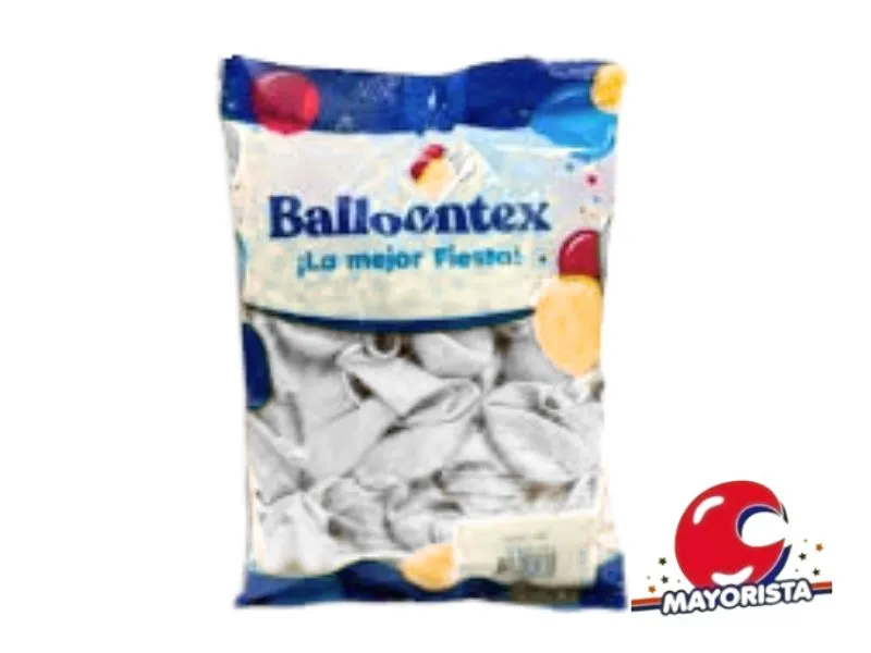 [7790391600110] GLOBOS 9 X 50 STANDARD BLANCO - BALLOONTEX