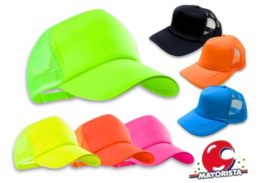 [6908000168017] GORRA FLUO CON VISERA VARIOS COLORES (YJ0625) YJ IMPORT
