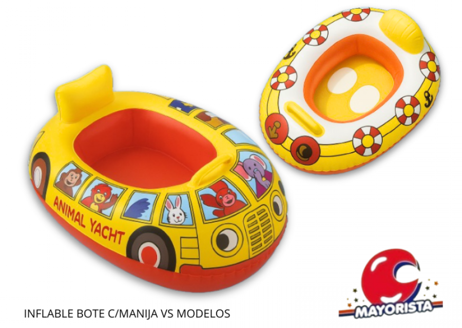 INFLABLE BOTE PASAPIE C/MANIJA VS MODELOS SAN LI TOYS (DD80451/INFA007) - SOL