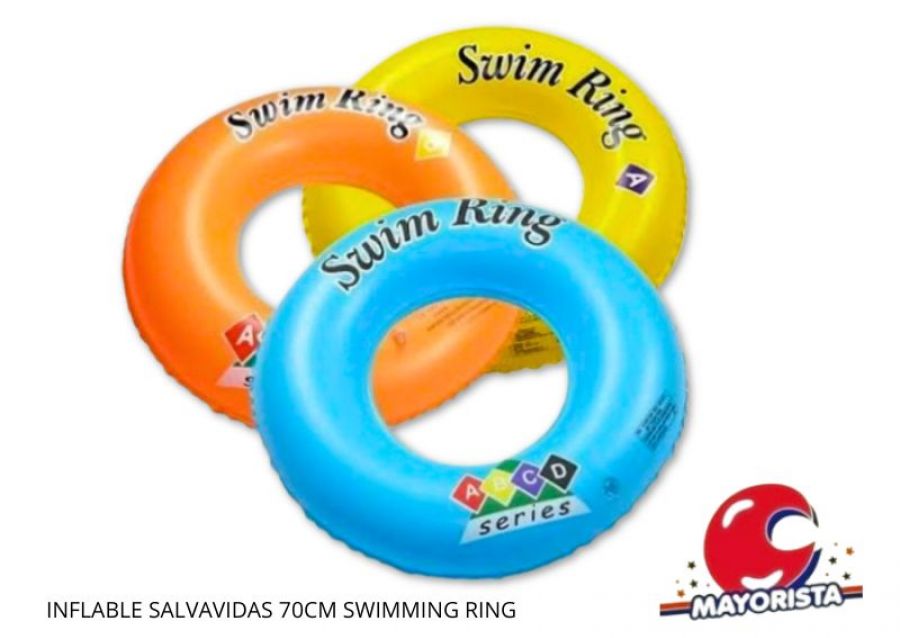 INFLABLE SALVAVIDAS 70CM SWIMMING RING (DD-9342/INFA012) - SOL