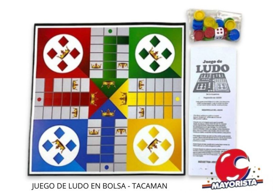 JUEGO DE LUDO EN BOLSA - TACAMAN