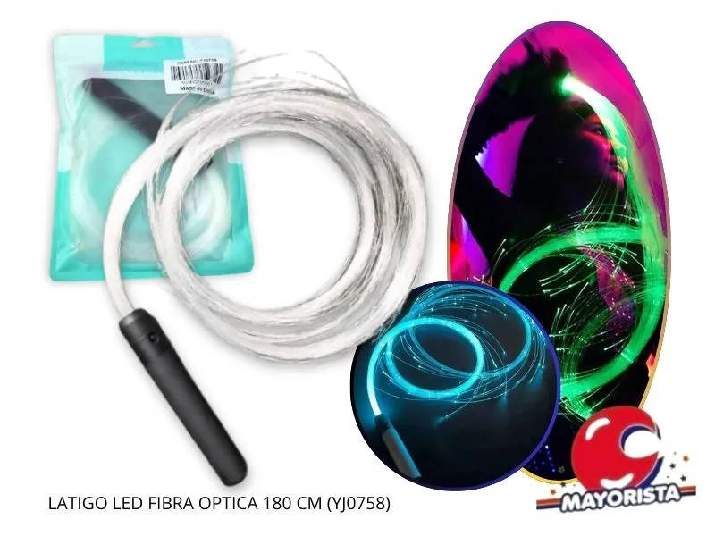 LATIGO LED FIBRA OPTICA 180 CM (YJ0758) YJ IMPORT