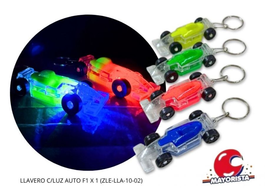 LLAVERO C/LUZ AUTO TESLA X 1 (ZLE-CLP-53-01) ERIK