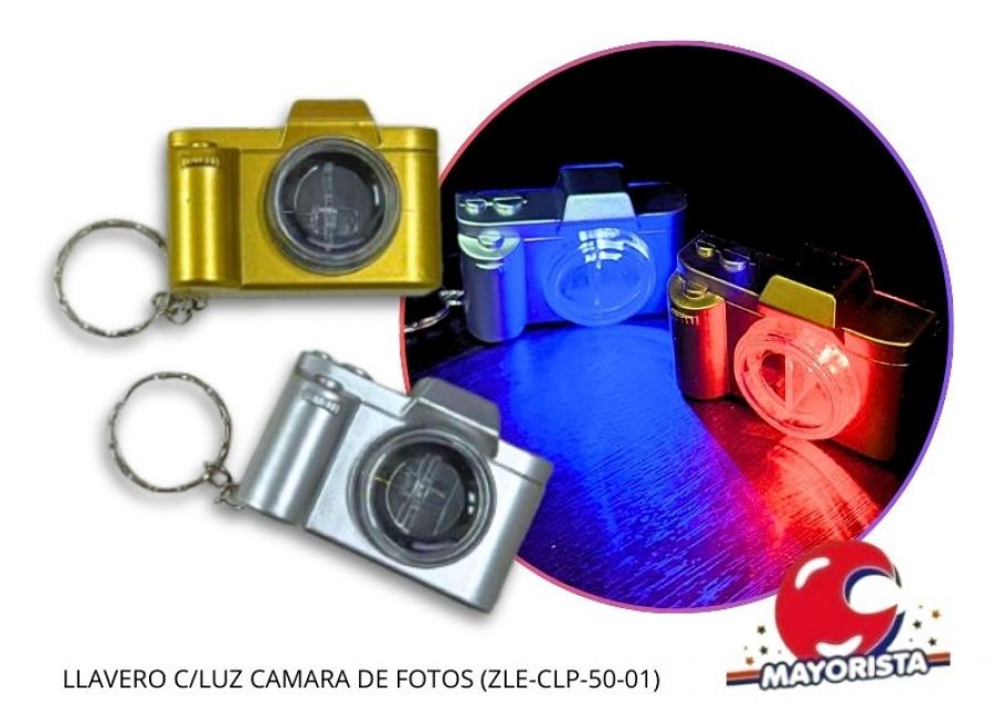 [5304] LLAVERO C/LUZ CAMARA DE FOTOS (ZLE-CLP-50-01) ERIK