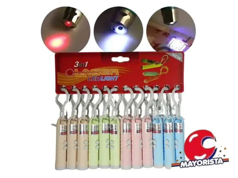 LLAVERO C/LUZ PUNTERO LASER (ZLE-CLP-41-01) ERIK