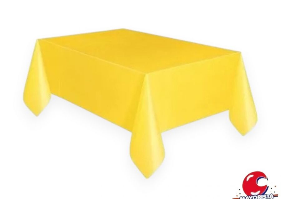 MANTEL PLASTICO AMARILLO 1,80 X 1,20 CM - FESTEJARG