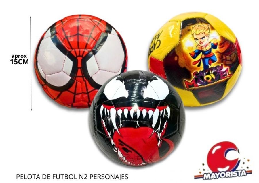 [1379] PELOTA DE FUTBOL N2 PERSONAJES (WILY)
