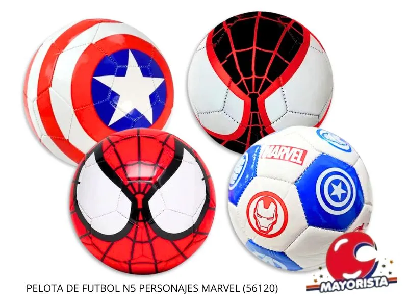 PELOTA DE FUTBOL N5 PERSONAJES MARVEL (56120) KADA
