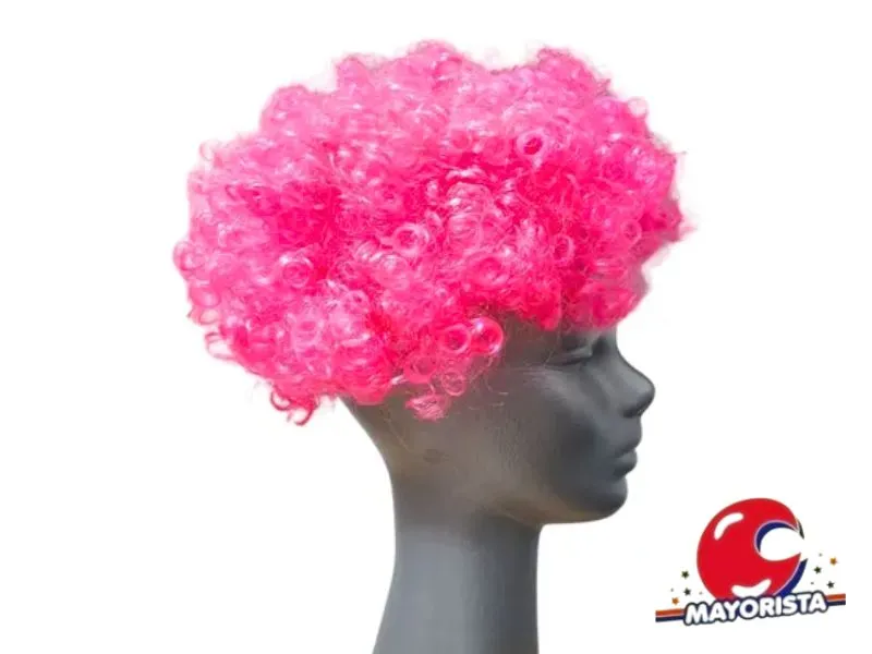 [3133] PELUCA RULOS CHICA FUCSIA (YJ0450) YJ IMPORT