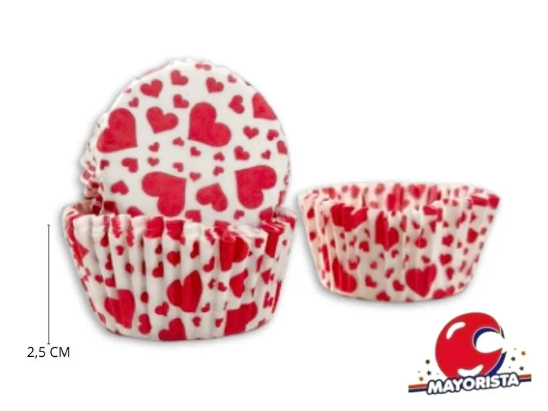 [5273] PIROTINES N 8 X 25 CORAZONES (CONVIDA)