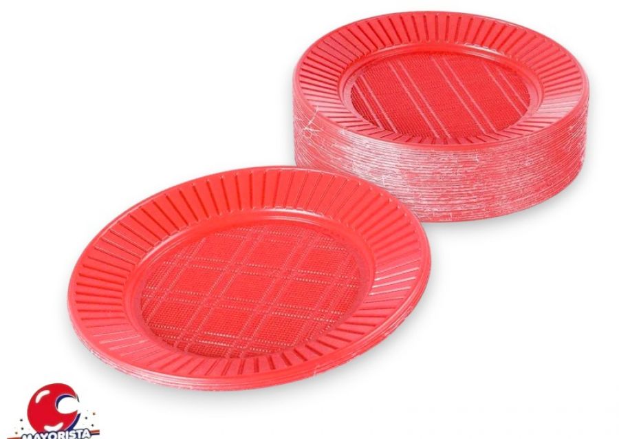 PLATOS CHICOS X 50 ROJO - PSA