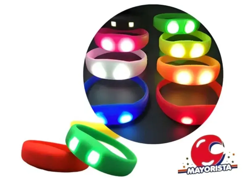 PULSERA DE GOMA CON LUZ (YJ0676) YJ IMPORT