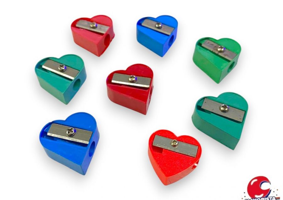 SACAPUNTAS X 1 CORAZON PLASTICO (PENCIL 663)