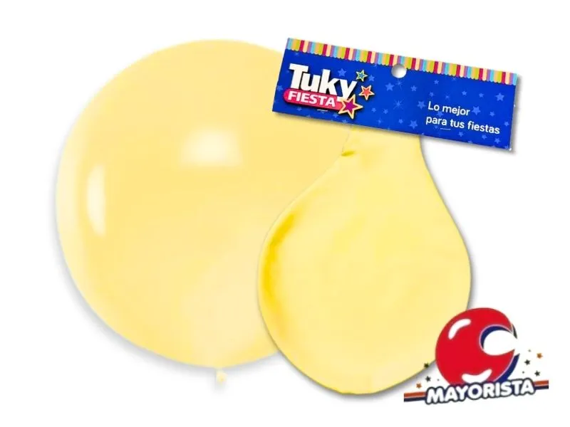 GLOBO PINATA MEGA X1 PASTEL AMARILLO - TUKY