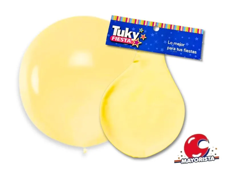 GLOBO PINATA MEGA X1 PASTEL AMARILLO - TUKY
