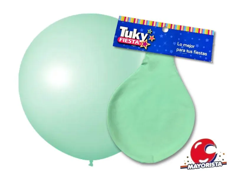 GLOBO PINATA MEGA X1 PASTEL VERDE AGUA - TUKY