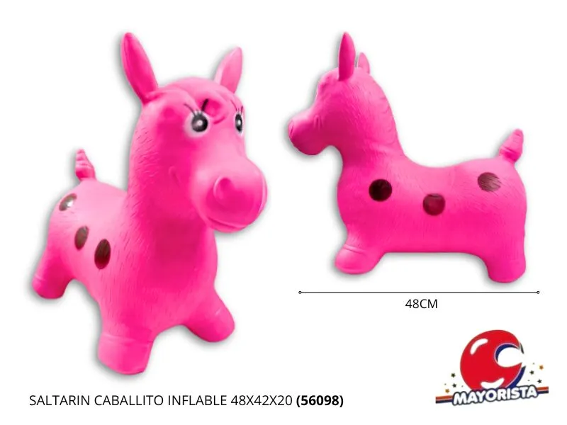 SALTARIN CABALLITO INFLABLE 48X42X20 (56098) KADA