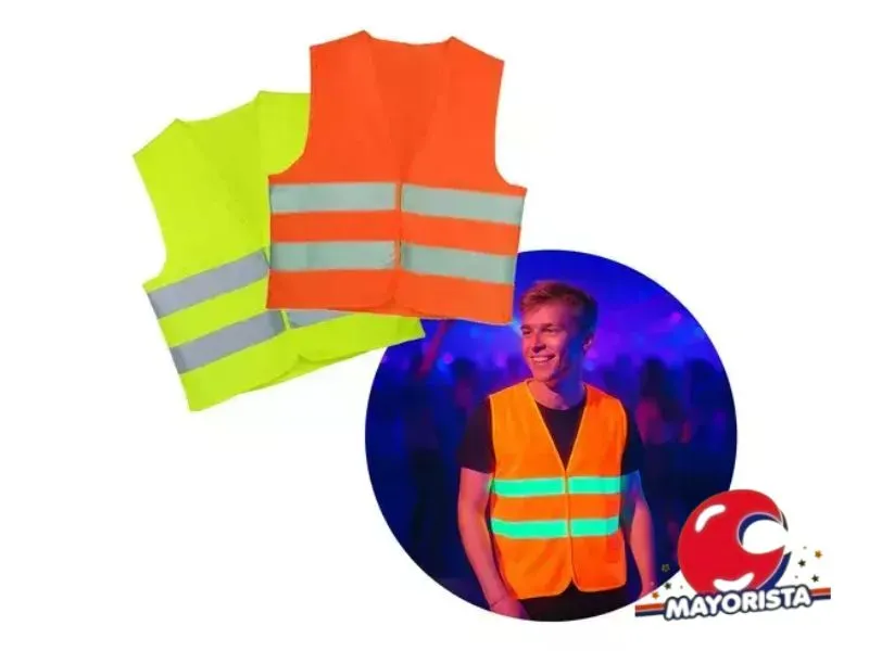 [2955] CHALECO REFLECTIVO FLUO (YJ0759) YJ IMPORT