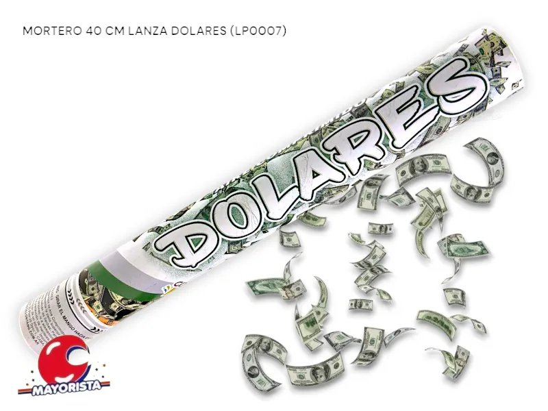 MORTERO 40 CM LANZA DOLARES (LP0007) YJ IMPORT