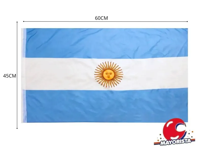 [7798354555972] BANDERA ARGENTINA DE TELA 45X60 CM (LY4560) LCOST
