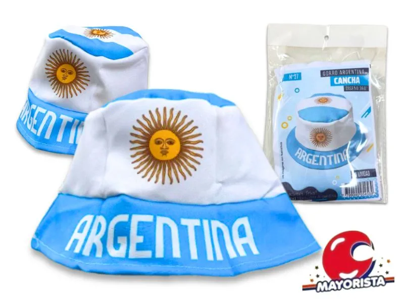 [7799090054569] GORRO ARGENTINA CANCHA N27 POLIESTER (10241) TRIES