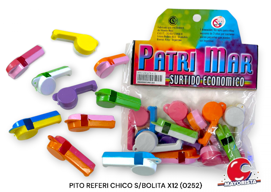 SILBATOS REFERI CHICO S/BOLITA X12 (0252) PATRIMAR