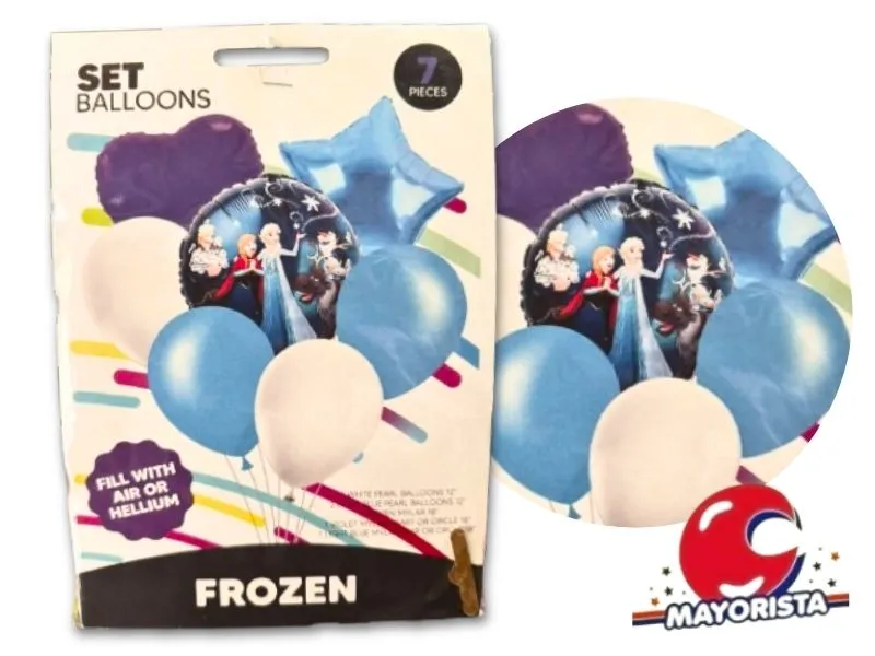 SET DE GLOBOS 7 PCS FROZEN - ARDITEX