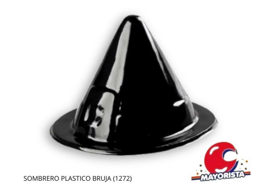 SOMBRERO PLASTICO BRUJA (1272) TRIGGER PACK