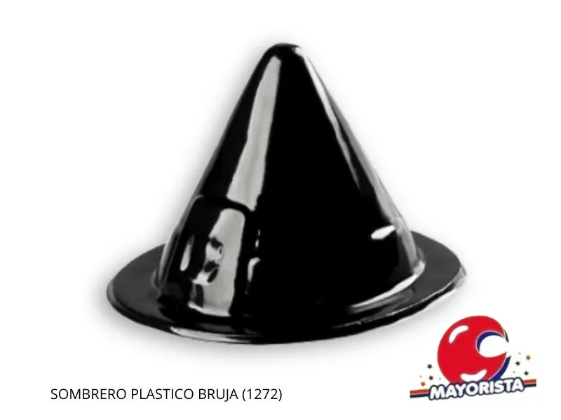 [9787] SOMBRERO PLASTICO BRUJA (G110) HERRERA