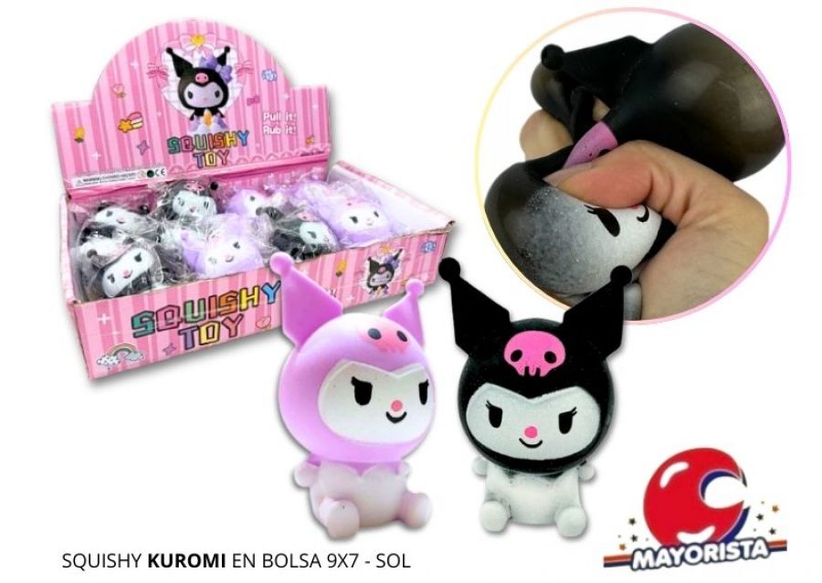 SQUISHY KUROMI EN BOLSA 9X7 - SOL