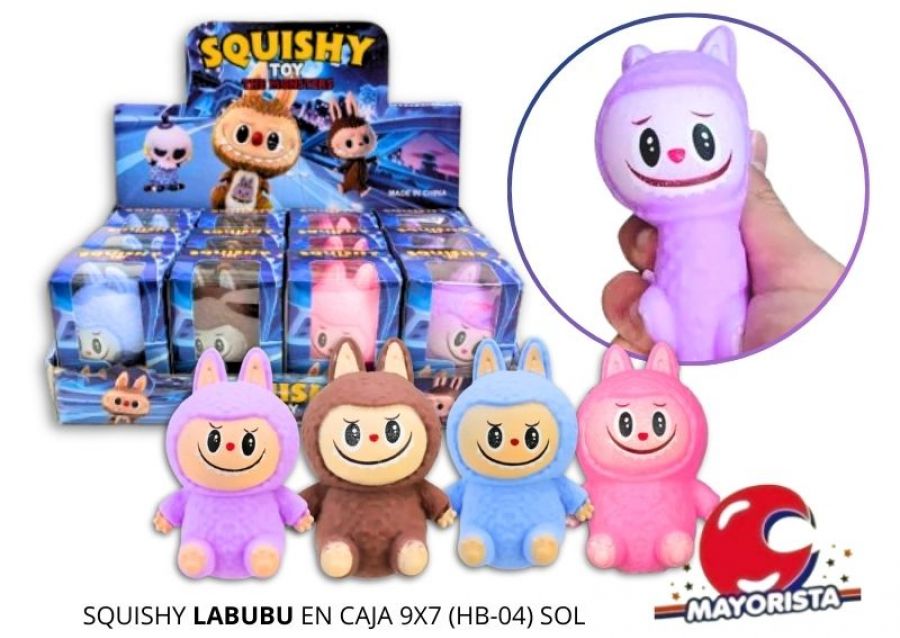 SQUISHY LABUBU EN CAJA 9X7 (HB-04) - SOL