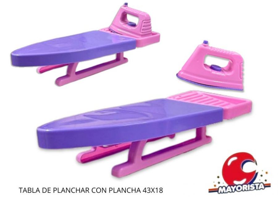 TABLA DE PLANCHAR CON PLANCHA  43X18 - DIBU TOYS