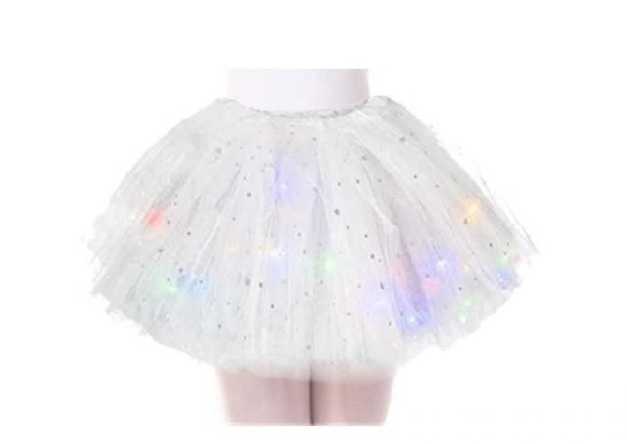 TUTU CON LUZ BLANCO (YJ0730) YJ IMPORT