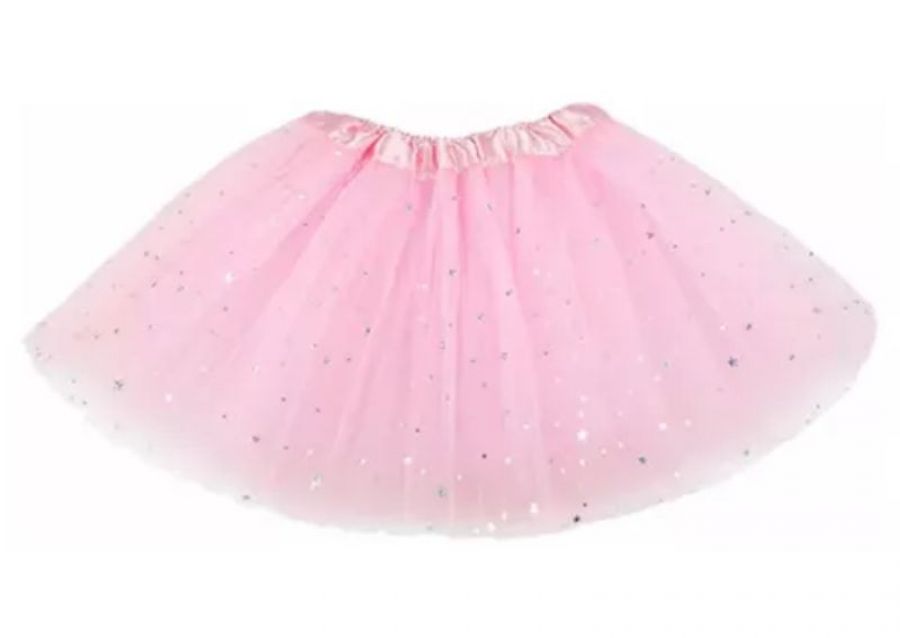 TUTU TUL ROSA C/BRILLO (YJ0365) YJ IMPORT