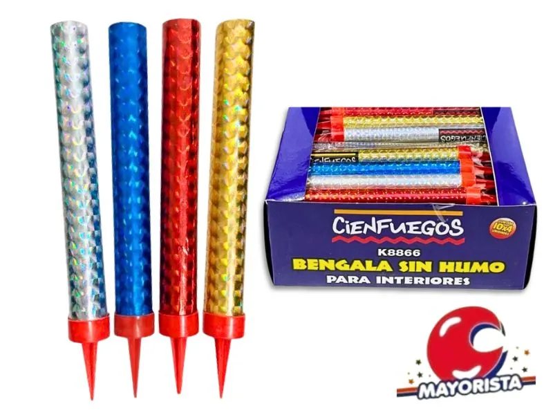 [UK8866] VELA BENGALA HOLOGRAFICA X4 EN BLISTER (K8866) CIENFUEGOS