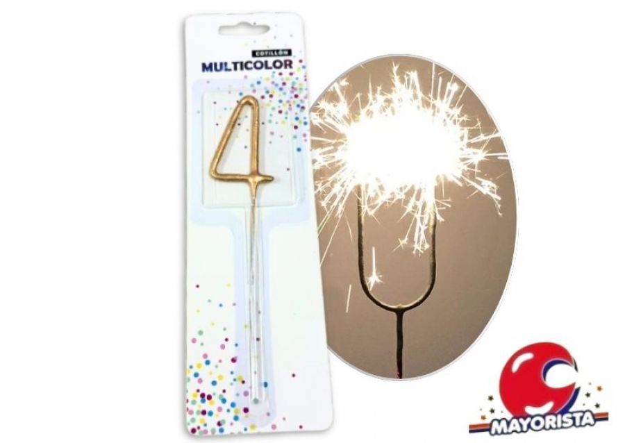 VELA SPARKLE N 4 DORADA (13674DR) CADENACI