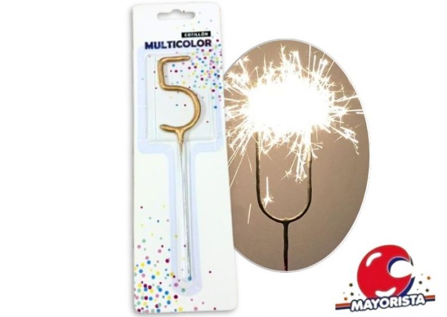 VELA SPARKLE N 5 DORADA (13675DR) CADENACI