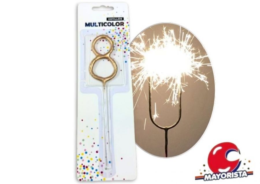 VELA SPARKLE N 8 DORADA (13678DR) CADENACI