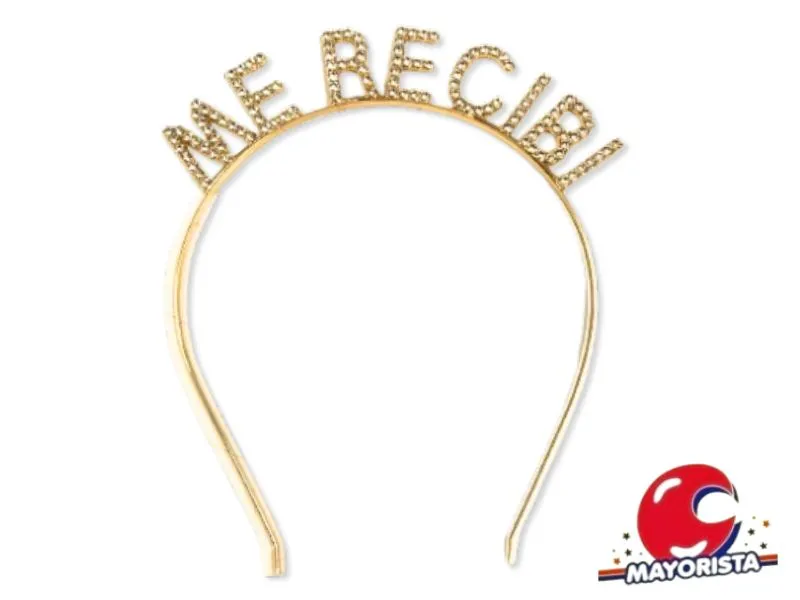 [6925138106940] VINCHA ME RECIBI C/STRASS (Y1385-10694) CHG